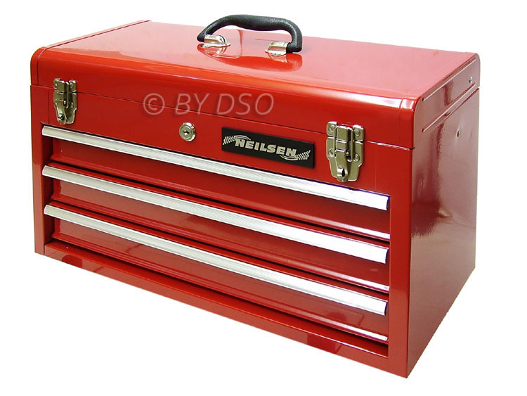 Steel Tool Box Stack Drawers With Lock For Mechanic Engineer DIY