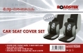 Roadstar Dragon 6 Pc Car Seat Cover Set Silver Black 81060C *Out of Stock*