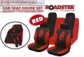 Roadstar Dragon 13 Pc Car Seat Cover Set Red Black 81065C *Out of Stock*