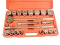 Trade Quality 21 Piece 3/4 inch SAE Ratchet and Socket Set 6 Point  01249zC *Out of Stock*