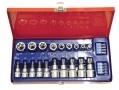 Professional 27 Piece 3/8" and 1/2" Female Torx Star Socket and Star Bit Set 0693ERA *Out of Stock*