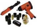 Professional Quality 12 Piece 1/2" and 3/8" Drive Air Tool Kit Set with Impact Sockets 0870ERA *Out of Stock*