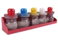 5-Piece Storage Jar Set With Utility Rack 200-10218 *Out of Stock*