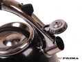 Prima 3.5L Stainless Steel Whistling kettle with Silicone Handle in Black 11173C *Out of Stock*