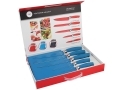 6 Pcs Waltmann und Sohn Kitchen Knife Set in Blue with Magnetic Block 14016C_BLUE *Out of Stock*