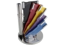8 Pcs Multi Colour Waltmann und Sohn Kitchen Knife Set with Spining Acrylic Stand 14018C_MULTI *Out of Stock*