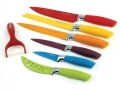 7 Pc Multi Colour Waltmann und Sohn Kitchen Knife Set with Rubber Handles 14019C-MULTI *Out of Stock*