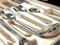 Waltmann und Sohn 95 Piece Buckingham Cutlery Set in Gloss Finish Mahogany Wood Effect Canteen Case 14100C *Out of Stock*