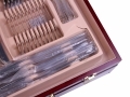 Waltmann und Sohn 95 Piece Chelsea Cutlery Set in Gloss Finish Mahogany Wood Effect Canteen Case - Inner Tray/Case Damaged 14147C-RTN1 (DO NOT LIST) *Out of Stock*
