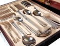 Waltmann und Sohn 95 Piece Charleston Cutlery Set in Gloss Finish Mahogany Wood Effect Canteen Case 14148C *Out of Stock*