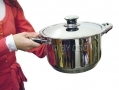 Royal Superior 16 Piece Induction Cookware Set with Crocodile Effect Case - Brown 16PCSETBR *Out of Stock*