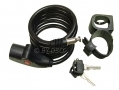 Tool-Tech Steel Wire Bicycle Motorbike Lock 2 Keys 17920