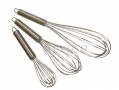 Prima 3 Piece Stainless Steel  Balloon Whisks 8" 10" and 12" 18117C *Out of Stock*
