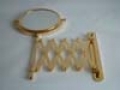 6\" Diameter (15cm) Quality Gold Plated Extending Mirror *Out of Stock*