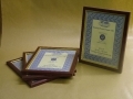 Mahogany / Gold 10\" x 8\" Picture Frames x 4 per Pack BM-PH-1008 *Out of Stock*