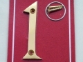 Securit Highly Polished Brass 3 Door/Gate Numerals 1 S2501 *Out of Stock*