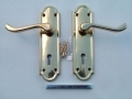 Securit Henley Premier Brass Door Lock Handles S2800