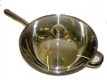 Corrina 30cm Long Handle Stainless Steel Wok with Glass Lid HO71 *Out of Stock*