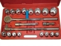 21 Piece 3/4 inch Drive Metric Ratchet and Socket Set 19 - 50mm 52017C *Out of Stock*