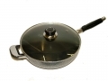 Prima 26cms Long Handle Non-stick Wok with Glass Lid 15017C *Discontinued* *Out of Stock*