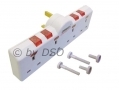 Omega 1 to 4 Way Switched Adapter With Individual Switches (Surge Protected) 21127OM *Out of Stock*