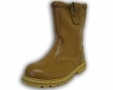 Walklander Safety Rigger Boots Slip On with Steel Toe Caps Wool Lining in Tan Size 9 300-10571 *Out of Stock*