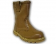 Walklander Safety Rigger Boots Slip On with Steel Toe Caps Wool Lining in Tan Size 8 300-10570 *Out of Stock*