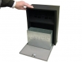 Large Capacity Weatherproof Wall Mounted Ashtray in Black 41059C *Out of Stock*