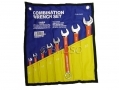 8 Piece Combination Spanner Set with Canvas Pouch and Cushioned Grip 52106C *Out of Stock*