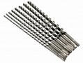 Professional Carpeteners Quality 8 piece 460mm Extra Long Auger Bit Set with Hex fitting 58051C *Out of Stock*