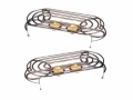 Food Dish Warmer Chafing Chrome Plate Double Burner 64191x2 *Out of Stock*