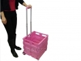 Folding Boot Cart with Telescopic Handle 35Kg Capacity Pink 66198C *Out of Stock*