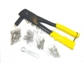 Hand Rivet Gun and 60 rivets 2.4mm, 3.2mm, 4.2mm and 4.8mm with 4 Heads 68000C *Out of Stock*