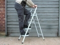 Tool-Tech Extra Sturdy Lightweight 4 Tread Step Ladder 150Kg with Deep Threads GS TUV BML68490 *Out of Stock*