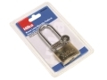 Hilka 50mm Solid Brass Long Padlock Fully Hardened Shackle with 3 Keys HIL70720050 *Out of Stock*
