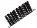 Am-Tech 9 Piece 3/8" Drive Deep Socket Set 10 - 19mm on Stainless Steel Rail AMI6500 *Out of Stock*