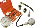 Am-Tech 5 Pc. Petrol Engine Compression Tester 16 and 21 Spark Plugs 0-300lbs Gauge AMJ2900 *Out of Stock*