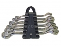 Am-Tech Professional 6 Pce Swan Neck Mini Stubby Ring Metric Spanner Set 6 - 17mm AMK2005 *Out of Stock*