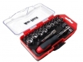 Am-Tech 23 Pc 1/4\" with Bit and Socket Set with Reversible Ratchet AML1955 *Out of Stock*