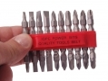 Am Tech 10 pc 65mm Double Ended Power Bit Set Slotted Phillips Pozi Drive AML2600 *Out of Stock*