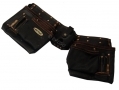 Am Tech 12 Pocket Heavy Duty Leather Tool Belt Pouch AMN1045 *Out of Stock*