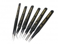 Am-Tech 6 pc Coated Tweezer Set AMR0384 *Out of Stock*