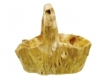 Apollo 20cm Hand Crafted Burr Wood Fruit Basket Cracked Side AP7099-RTN2 (DO NOT LIST) *Out of Stock*