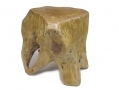 Apollo Hand Carved Burr Wood Stool AP7103 *Out of Stock*