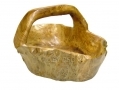 Apollo 37cm Hand Crafted Burr Wood Large Fruit Basket Cracked Side AP7165-RTN2 (DO NOT LIST)