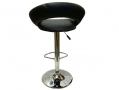 Apollo Pair of Eclipse Design Faux Leather Bar Stools in Black AP8205 *Out of Stock*