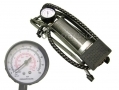 Single High Pressure Foot Pump with 22\" Hose and Adapters AU119 *Out of Stock*