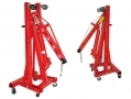 Trade Quality 2 Tonne Foldable Engine Crane with 6 Wheels and Rear Handle AU158 *Out of Stock*