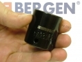 BERGEN 10 Piece 1/2 Shallow Metric Impact Socket Set in Embossed Metal Case BER1310 *Out of Stock*