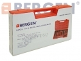 BERGEN 35 Piece 1/2\" and 3/8\" inch Shallow Impact Sockets Metric and AF BER0886 *Out of Stock*